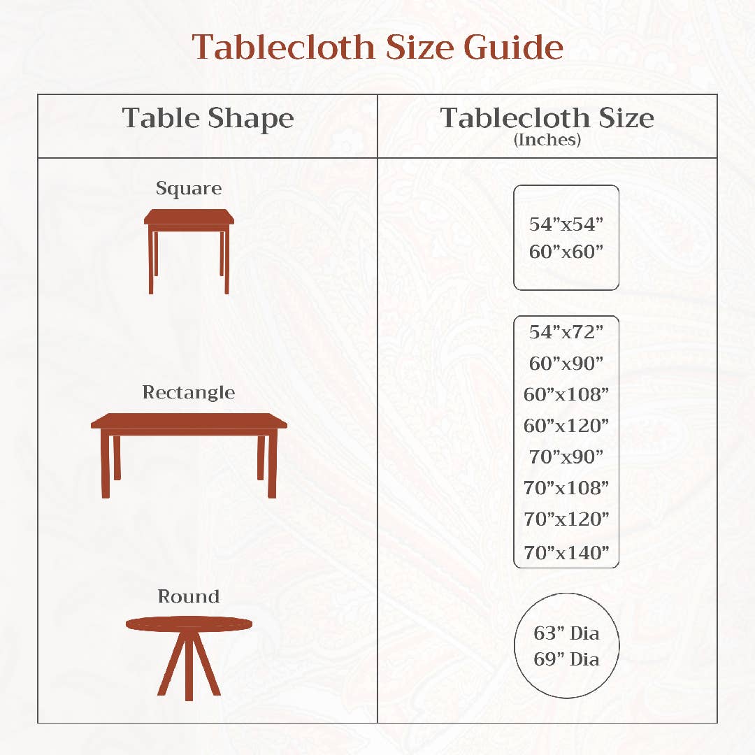 Brown Holy Jouy Cotton Tablecloth (Various Sizes) | Maison d'Hermine