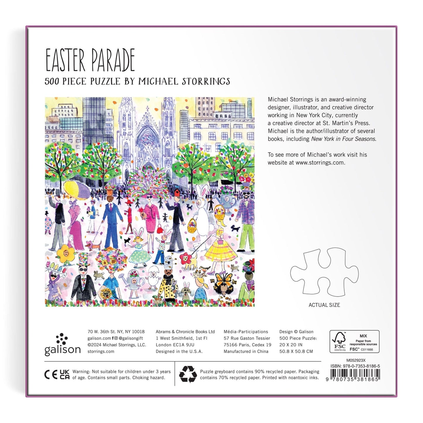 Easter Parade 500 pc Puzzle | Michael Storrings
