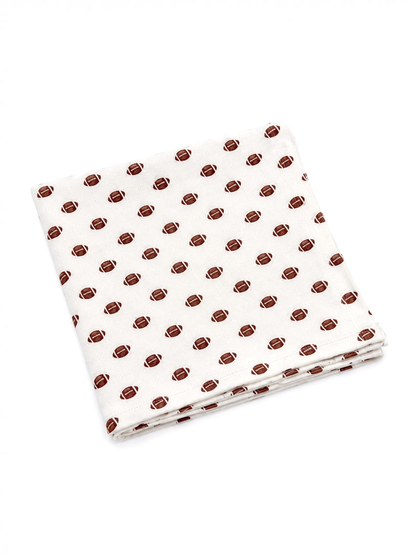 Football Pointelle Swaddle | Siix Collection