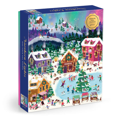 Joy Laforme Northern Lights Foil Puzzle (1000 Piece) | Galison