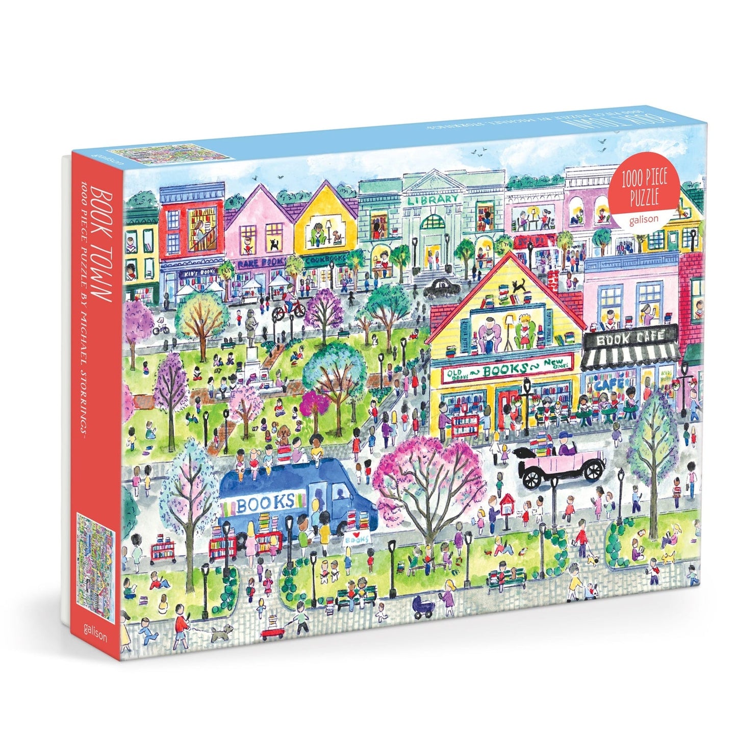 Book Town 1000 pc Puzzle | Michael Storrings