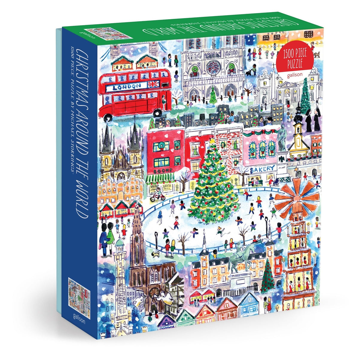 Michael Storrings Christmas Around The World Puzzle (1500 Piece) | Galison