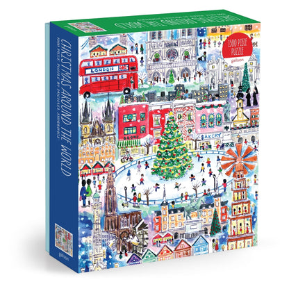 Michael Storrings Christmas Around The World Puzzle (1500 Piece) | Galison