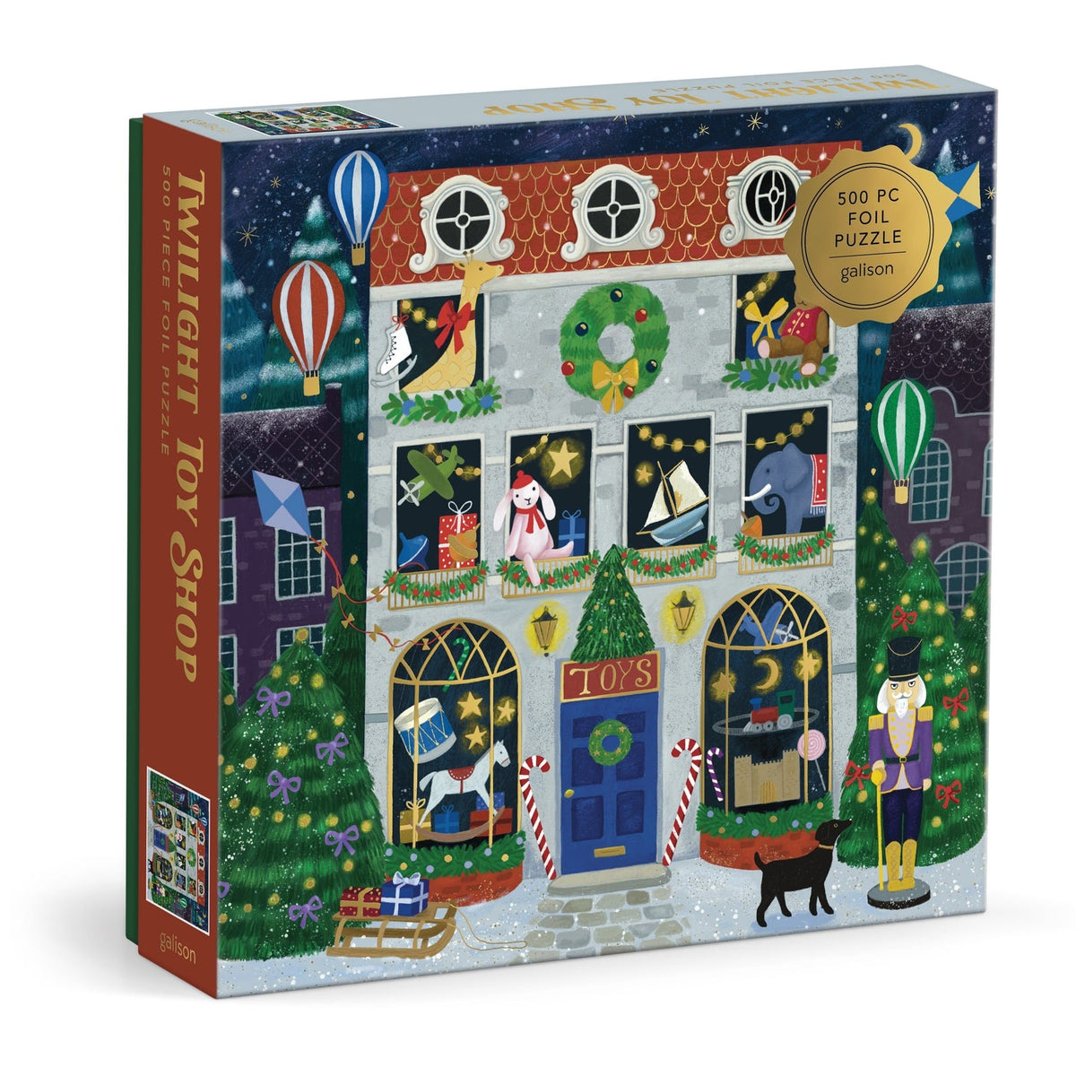 Twilight Toy Shop Foil Puzzle (500 Piece) | Galison