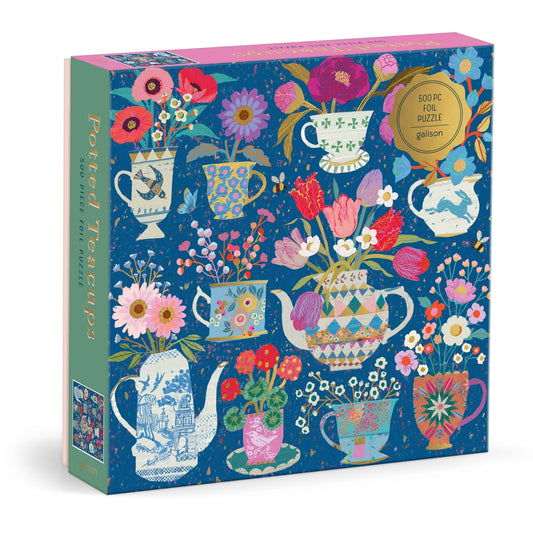 Victoria Ball Potted Teacups 500 pc Puzzle | Galison