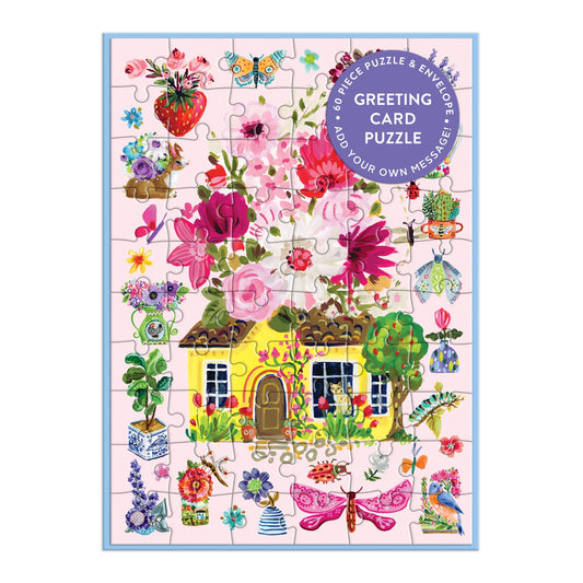 Buzzy Bouquet Puzzle Greeting Card | Galison