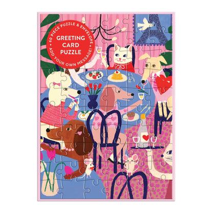 Paws for Love Greeting Card Puzzle | Galison
