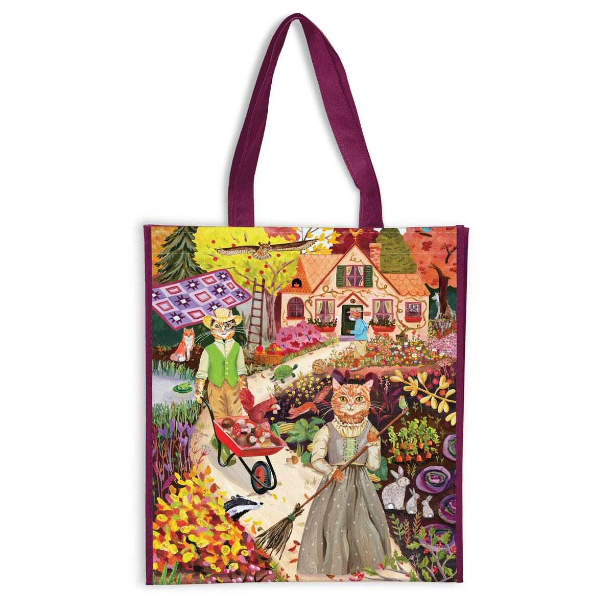 Cottage Cats Reusable Shopping Bag | Galison