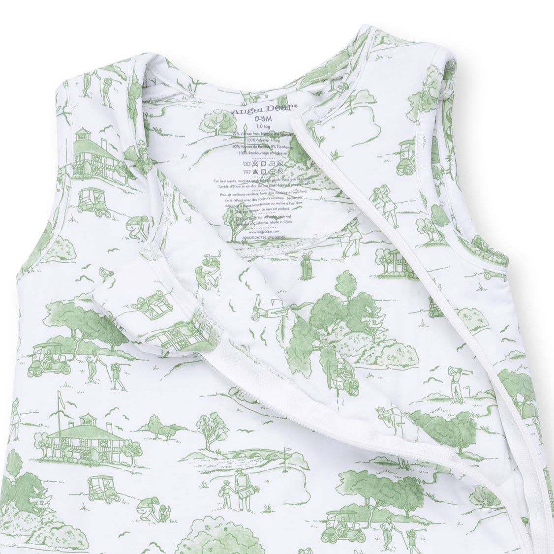 Golf Toile Green Sleep Bag | Angel Dear