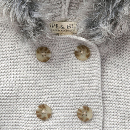 Grey Faux Fur Hooded Sweater | Hope & Henry