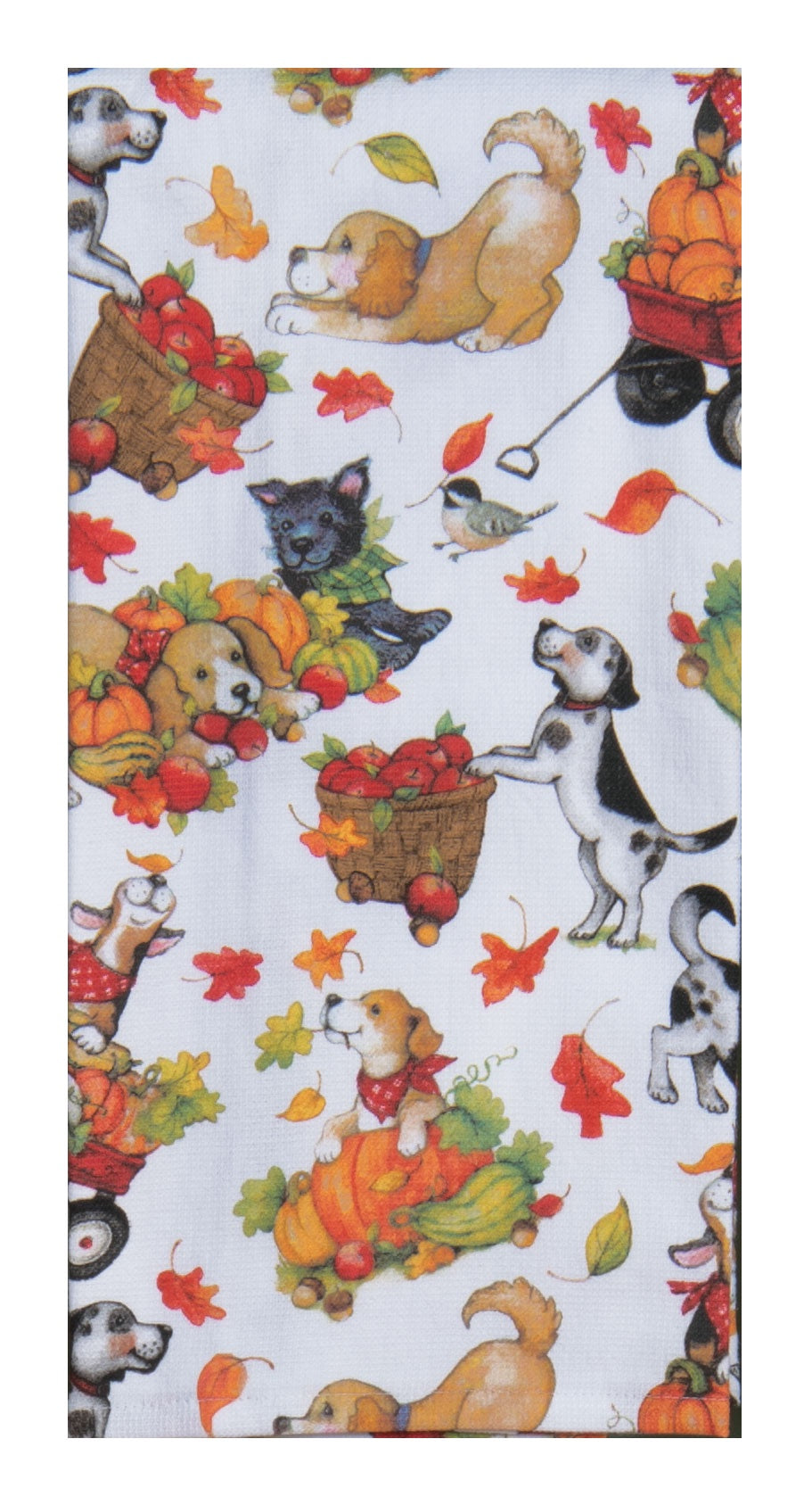 Autumn Puppy Toss Towel | Kay Dee Designs