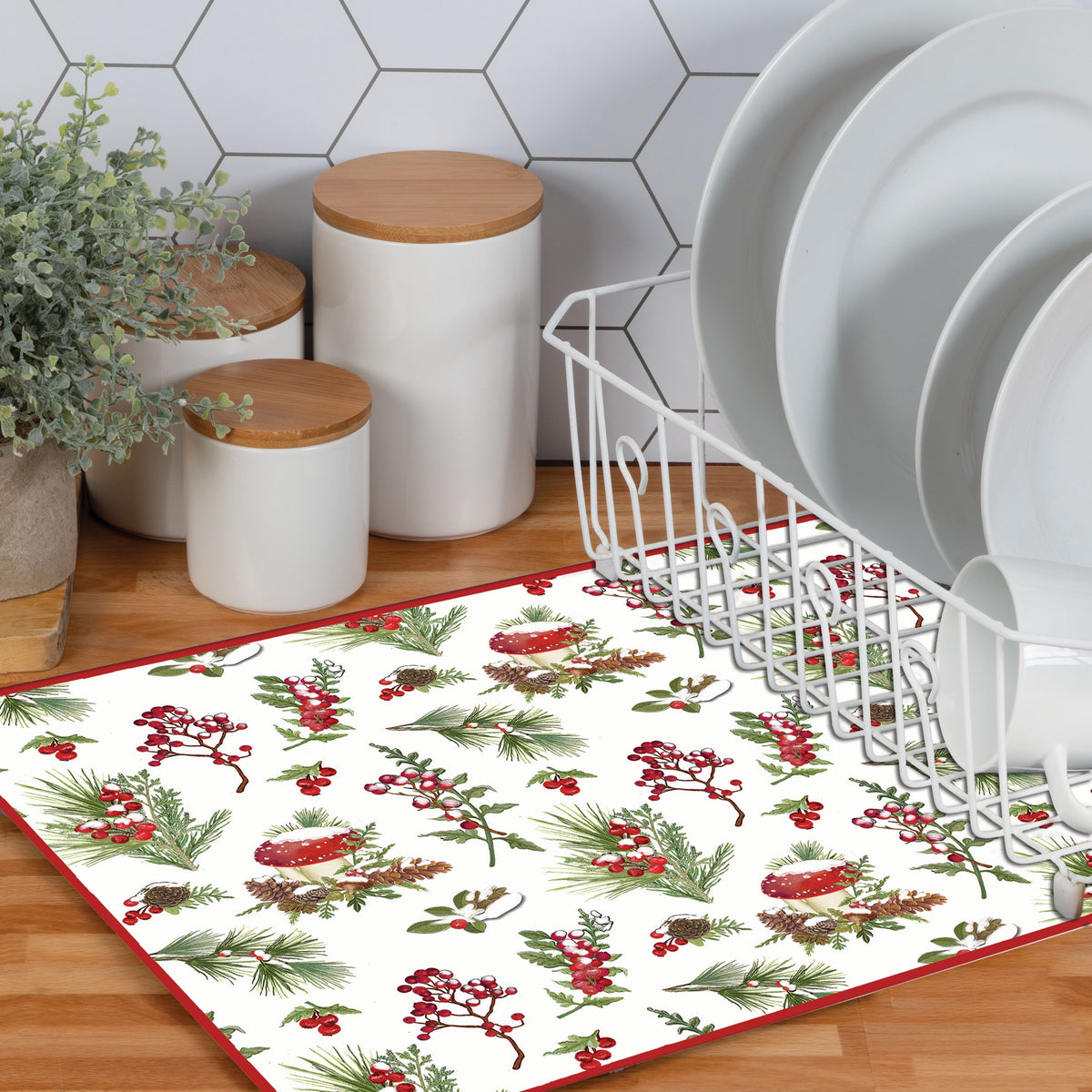 Snow Capped Winter Drying Mat | Kay Dee Designs