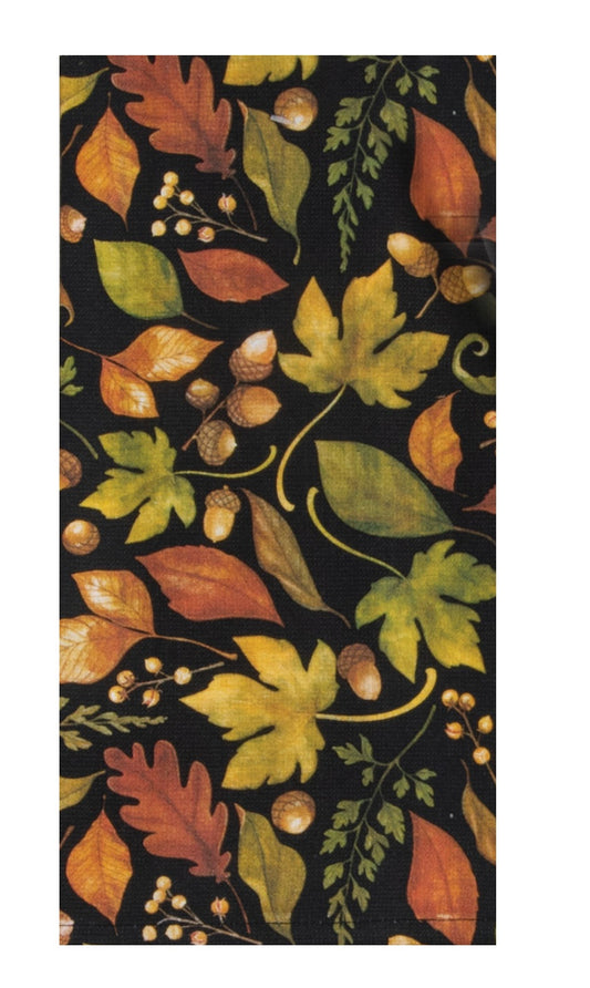 Leaves & Acorns Terry Towel | Kay Dee Designs