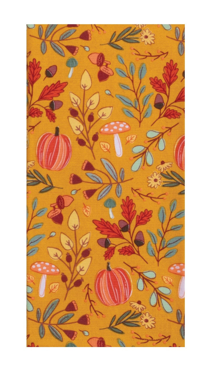 Autumn Spice Pumpkin Toss Towel | Kay Dee Designs