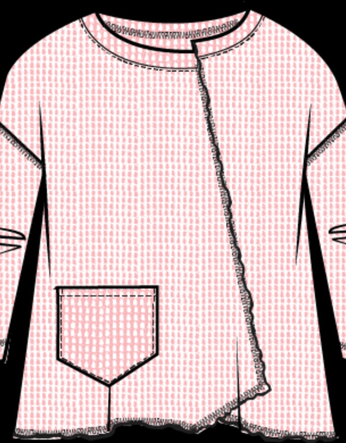 Blush Opposited Attract Inside Out Pullover | Habitat Clothing