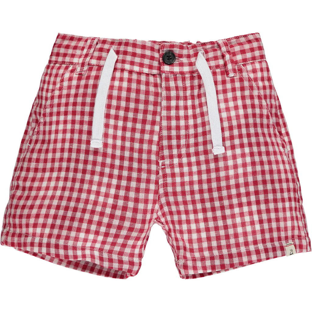 Red Gingham Shorts | Me & Henry