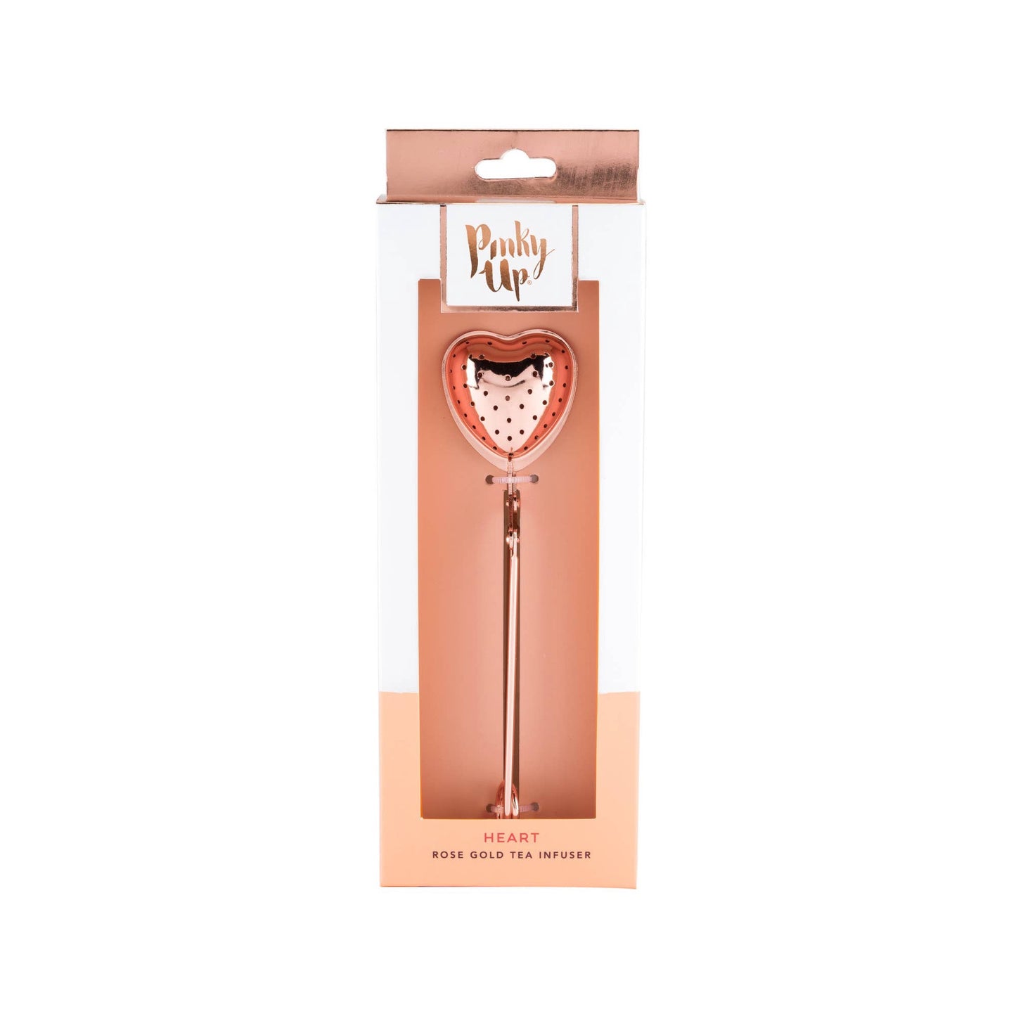 Rose Gold Plated Stainless Steel Heart Tea Infuser | Pinky Up