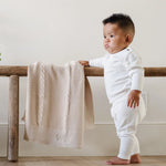 Heirloom Cotton Knit Receiving Blanket (Various Colors) | Saranoni