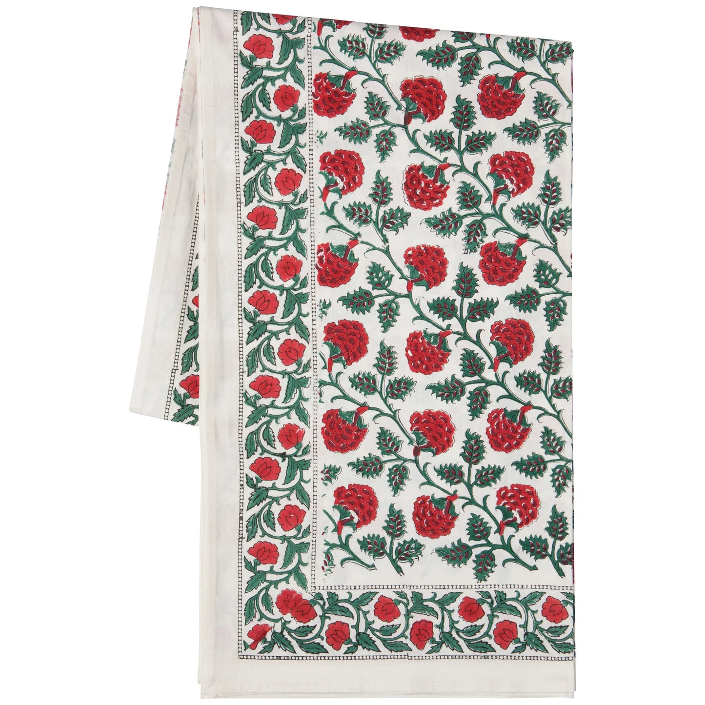 Block Print Carnation Tablecloth | Danica