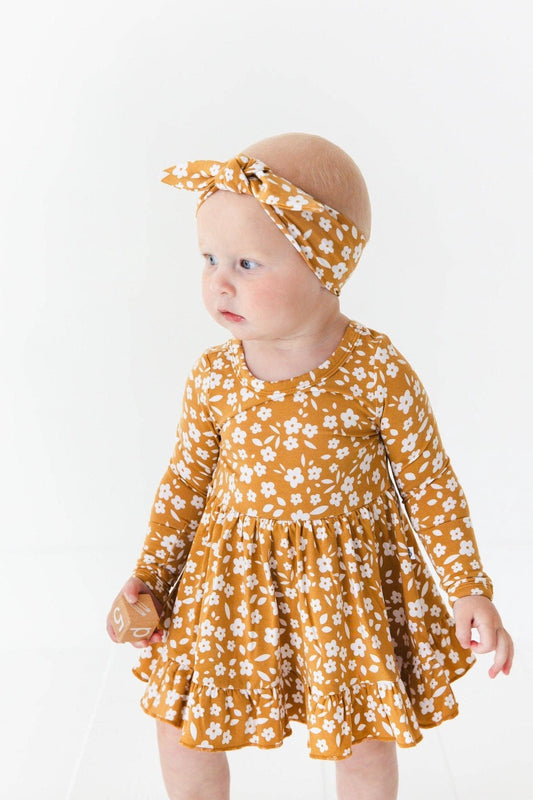 Honey Blooms Bodysuit Twirl Dress | Jammie Sessions