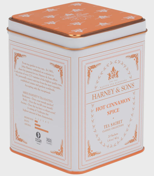 Hot Cinnamon Spice Black Tea (20 Sachets) | Harney & Sons