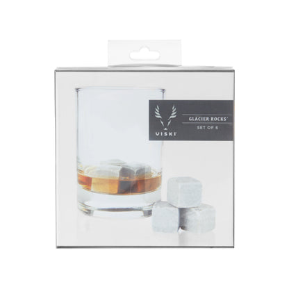 Glacier Rocks Soapstone Cube Set of 6 | Viski