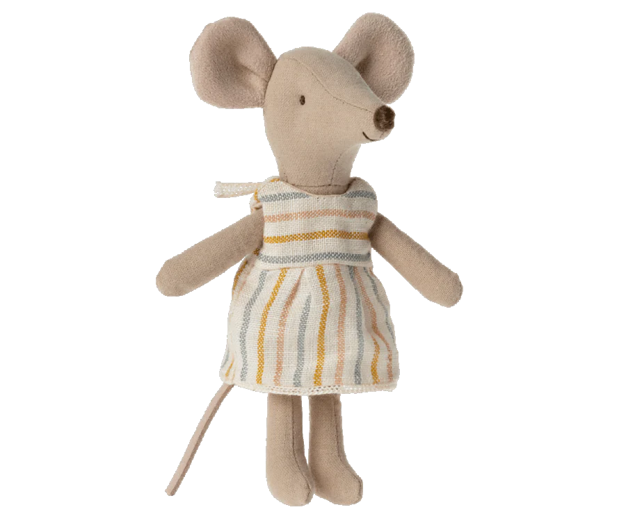 Big Sister Mouse - Pastel Stripe Dress | Maileg