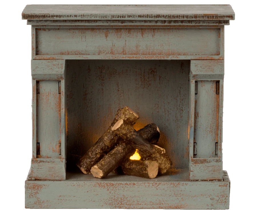 Fireplace (Vintage Blue and Off White) | Maileg