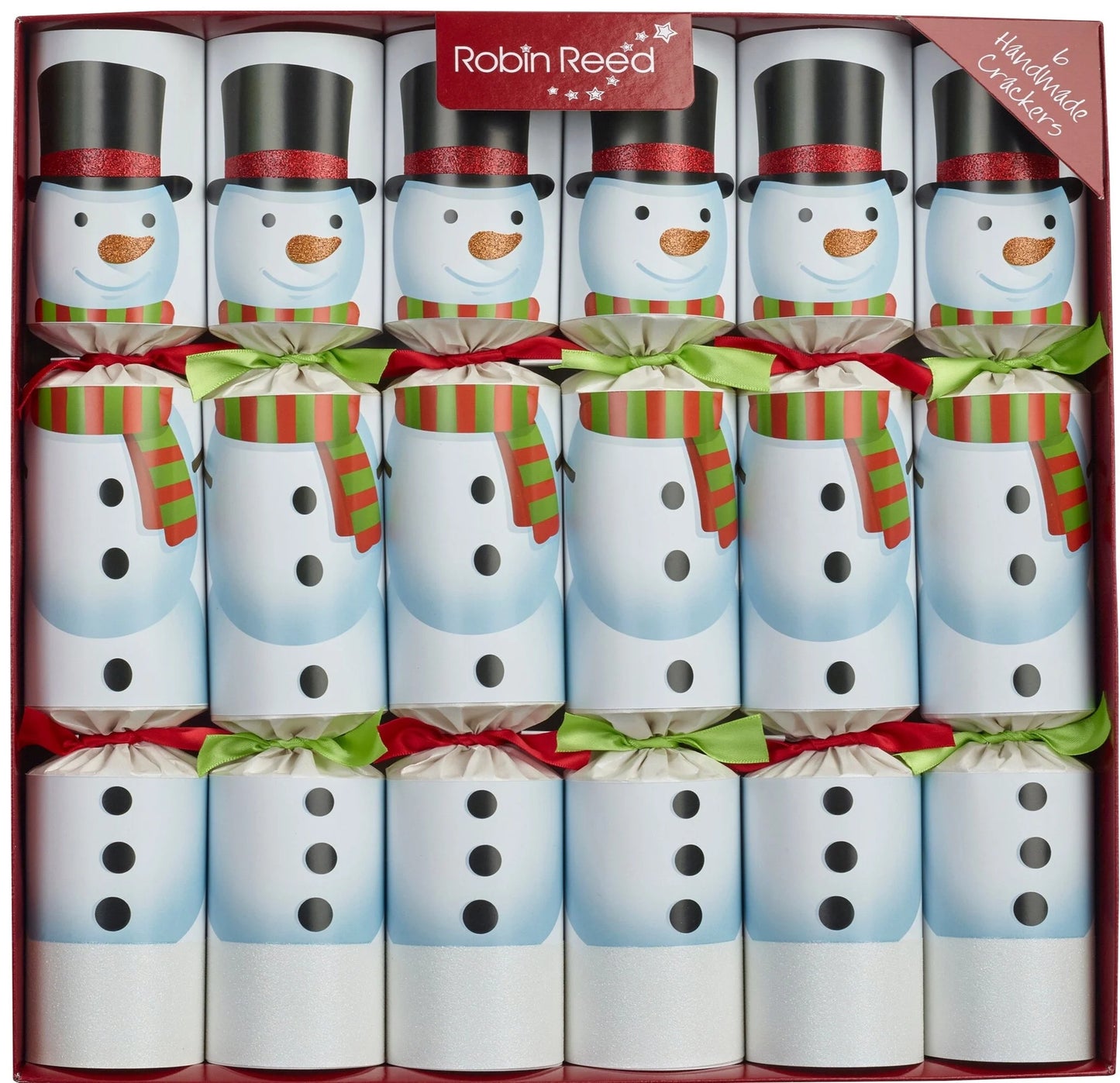 Snowman Racer Christmas Crackers (Wind-up Racers) | Robin Reed