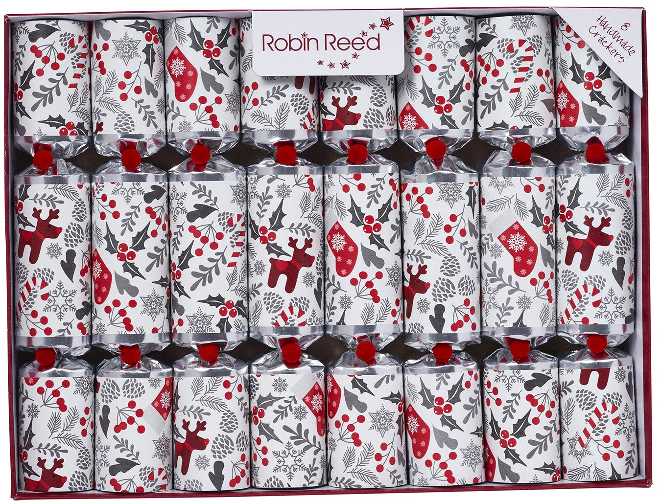 Jolly Christmas Time Christmas Crackers (Novelty) | Robin Reed