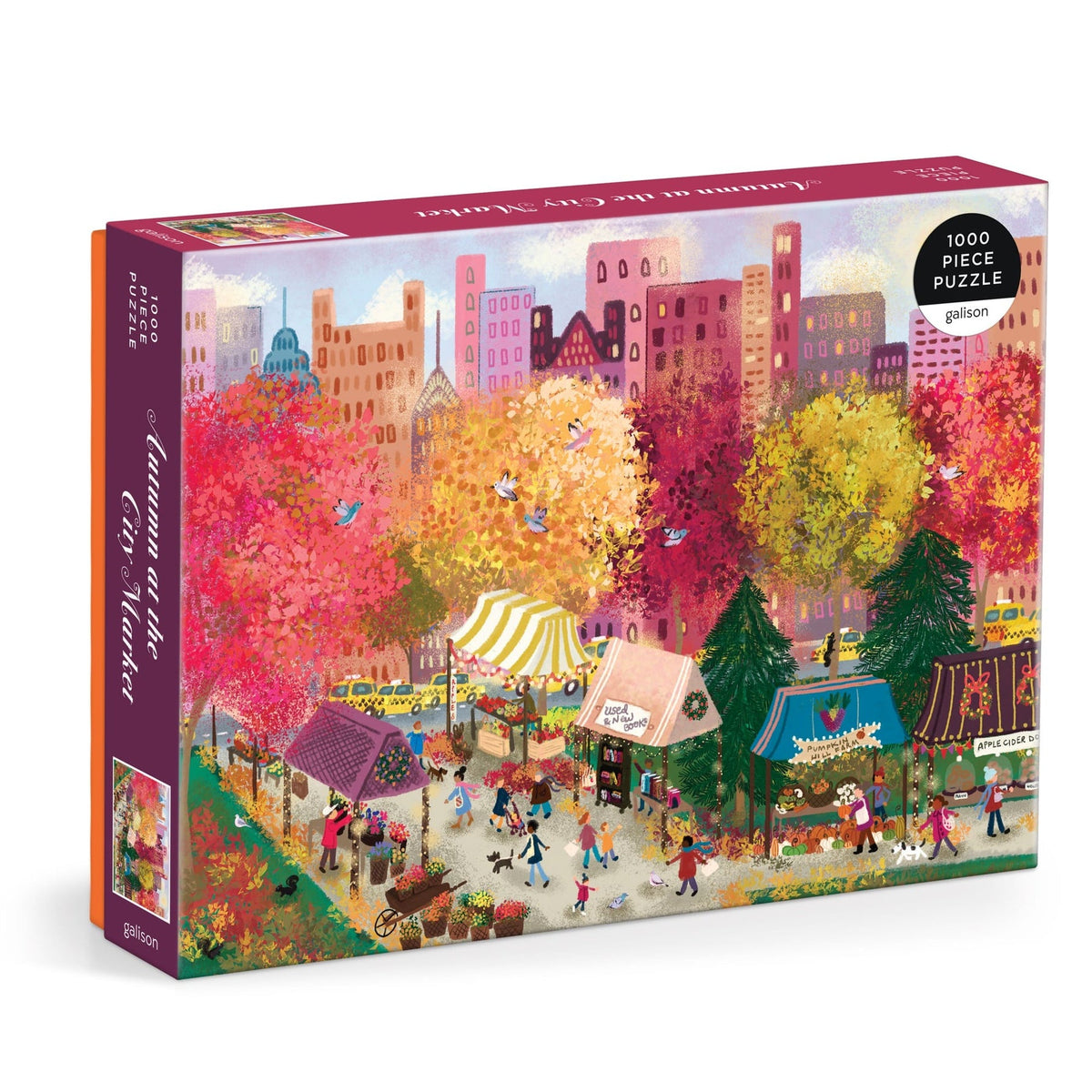 Joy Laforme Autumn at the City Market Puzzle (1000 Piece) | Galison