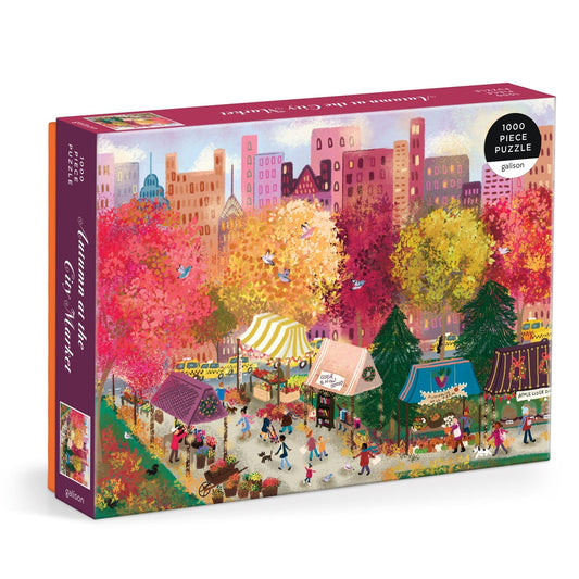 Joy Laforme Autumn at the City Market Puzzle (1000 Piece) | Galison