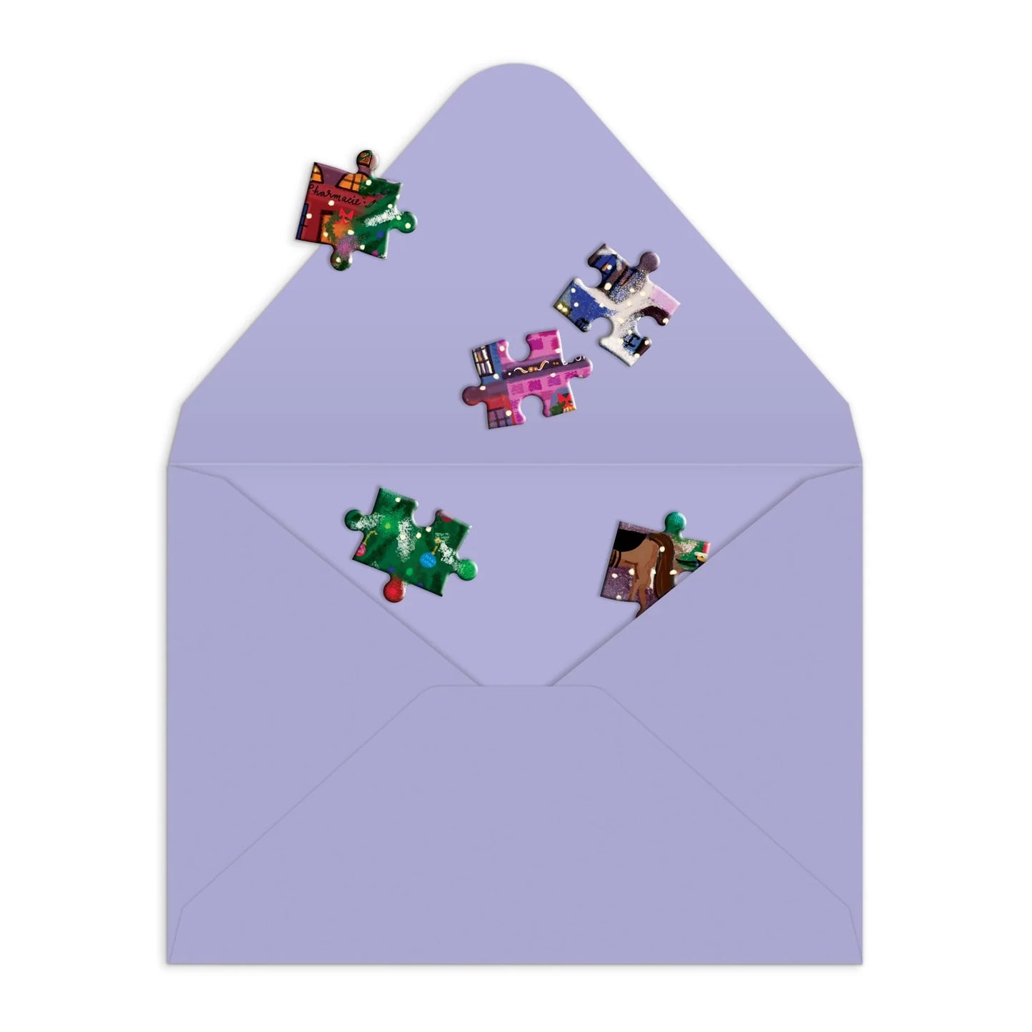 Christmas Square Puzzle Greeting Card | Galison