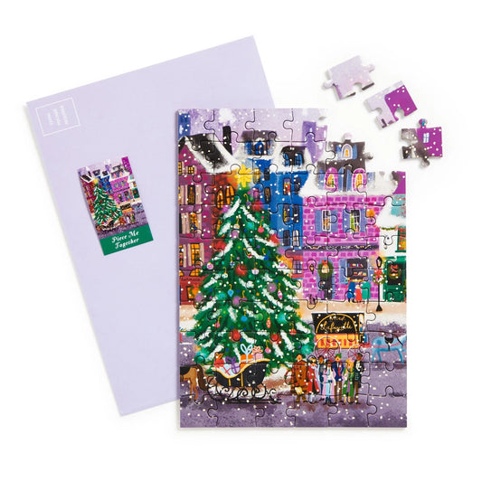 Christmas Square Puzzle Greeting Card | Galison
