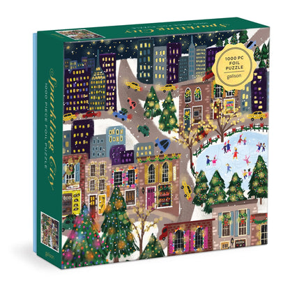 Joy Laforme Sparkling City Foil Puzzle (1000 Piece) | Galison