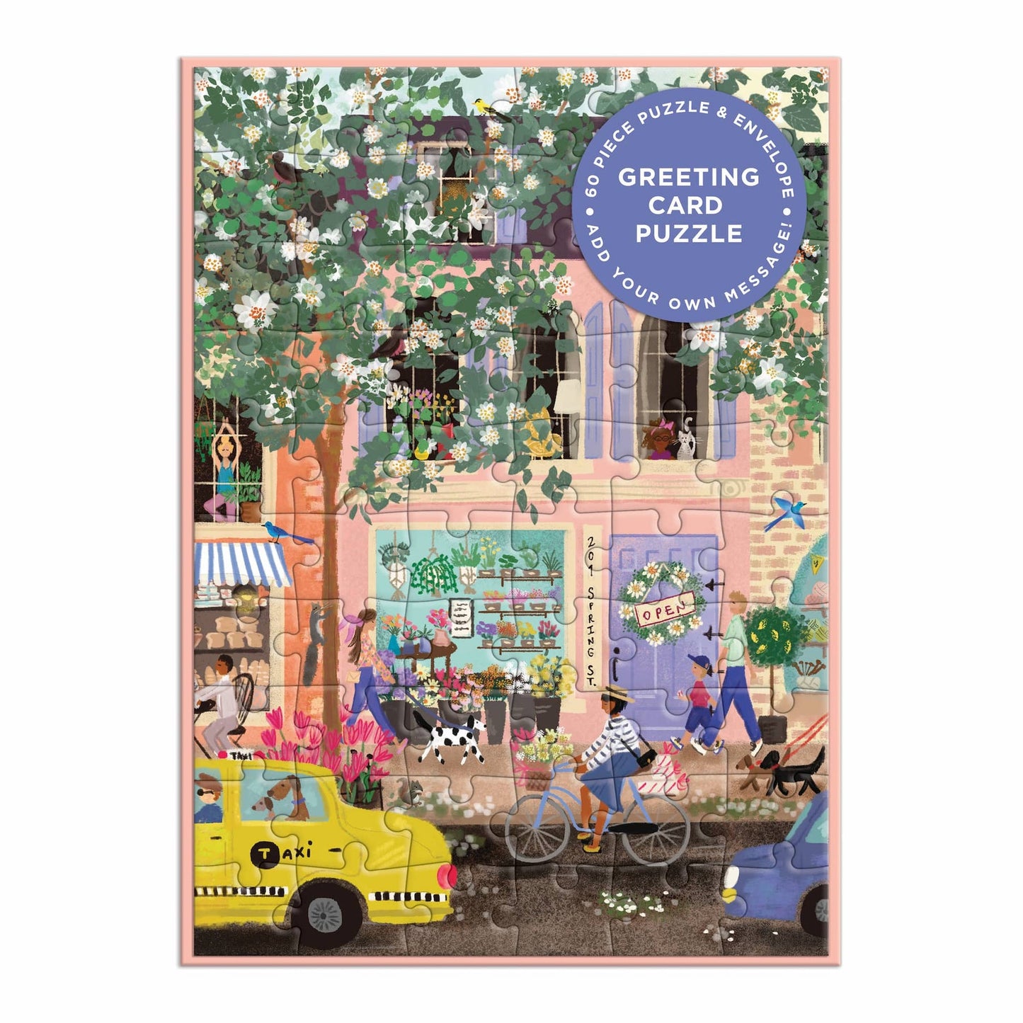 Joy Laforme Spring Street Puzzle Card | Galison