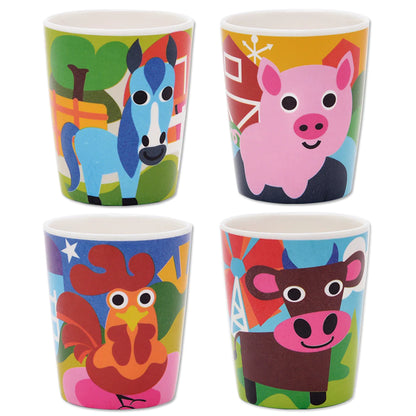 Farm Kids Juice Cup Set/4 | French Bull