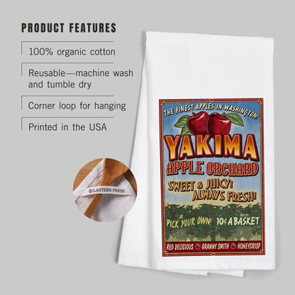 Yakima Apple Orchard Tea Towel | Lantern Press