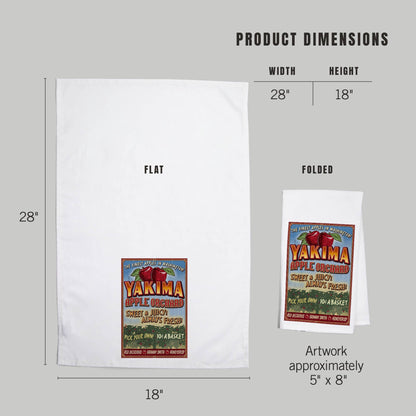 Yakima Apple Orchard Tea Towel | Lantern Press