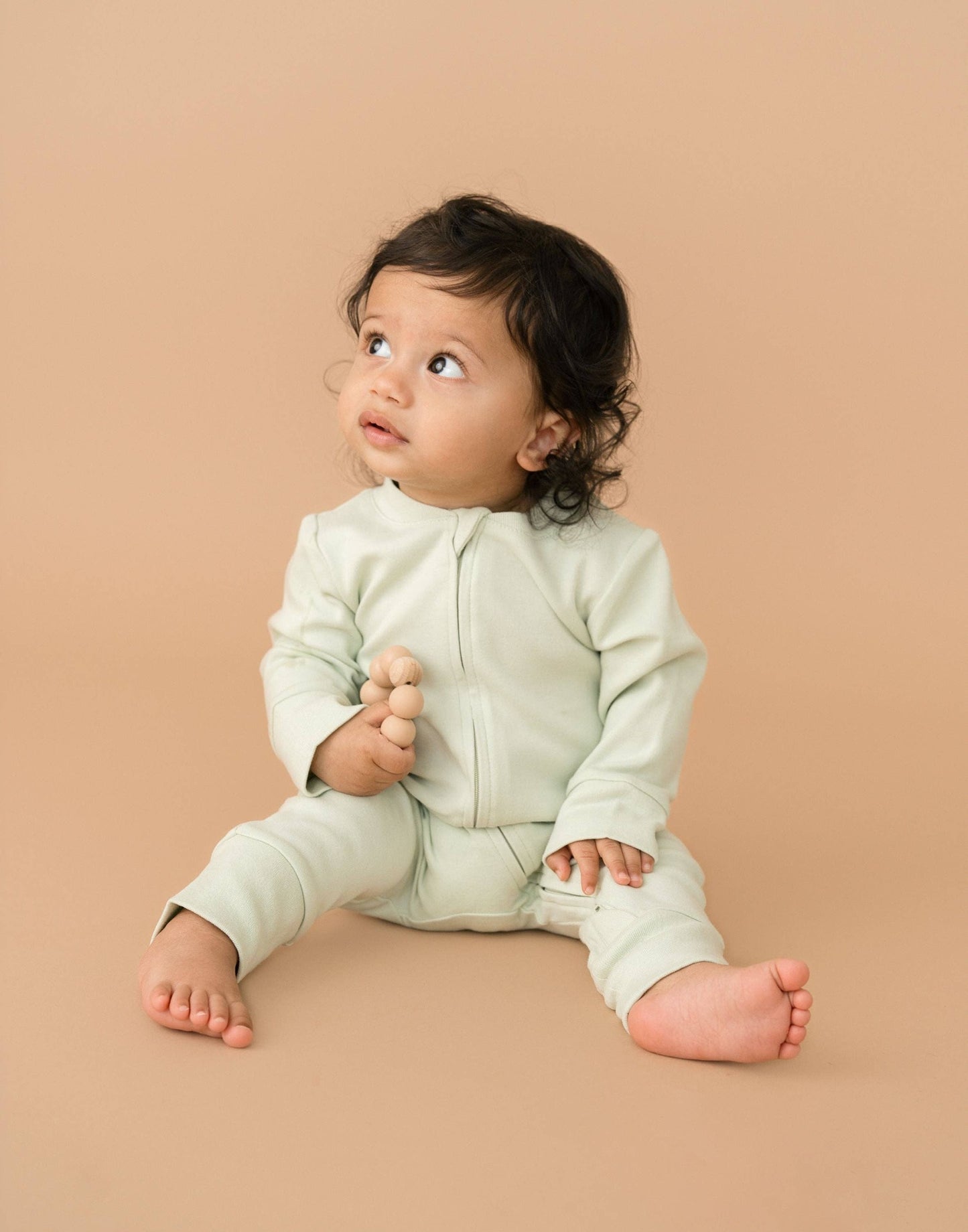 Leafy Green Cotton Romper | Kit & Petal