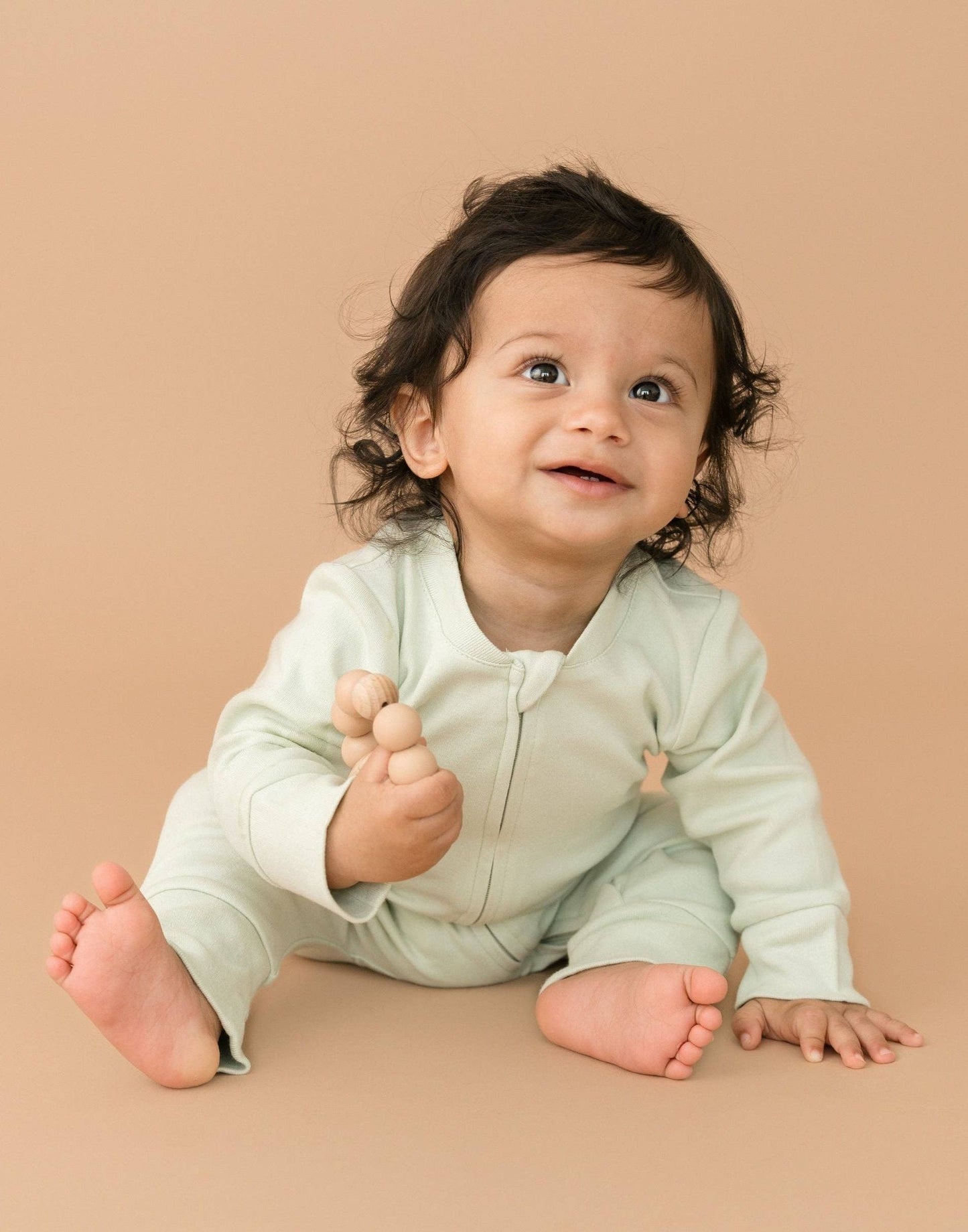 Leafy Green Cotton Romper | Kit & Petal