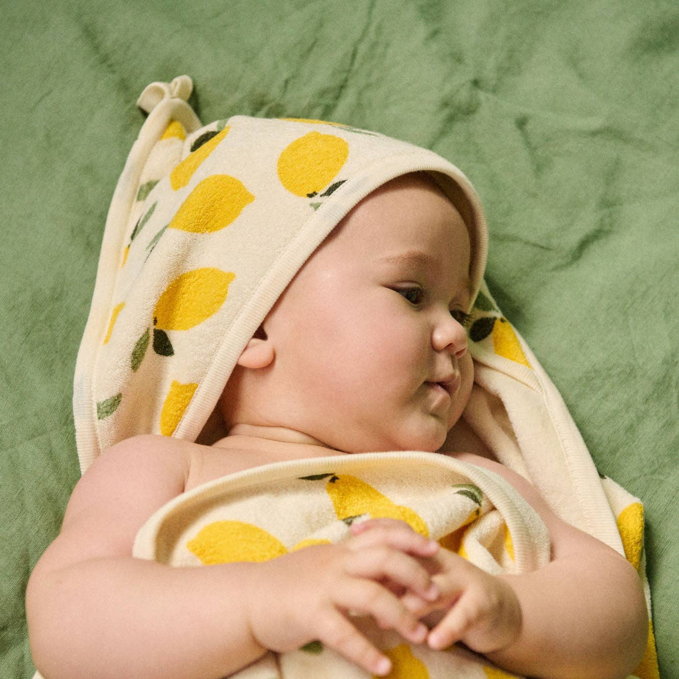Lemon Hooded Towel | Nature Baby