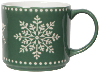 Good Tidings Stacking 16 oz Mugs (Various Designs) | Now Designs