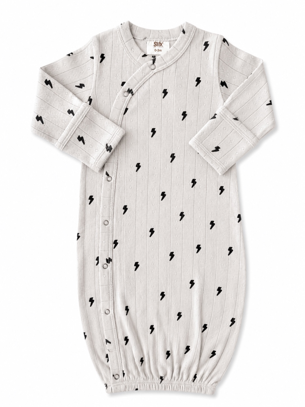 Lightning Bolts Pointelle Gown | Siix Collection