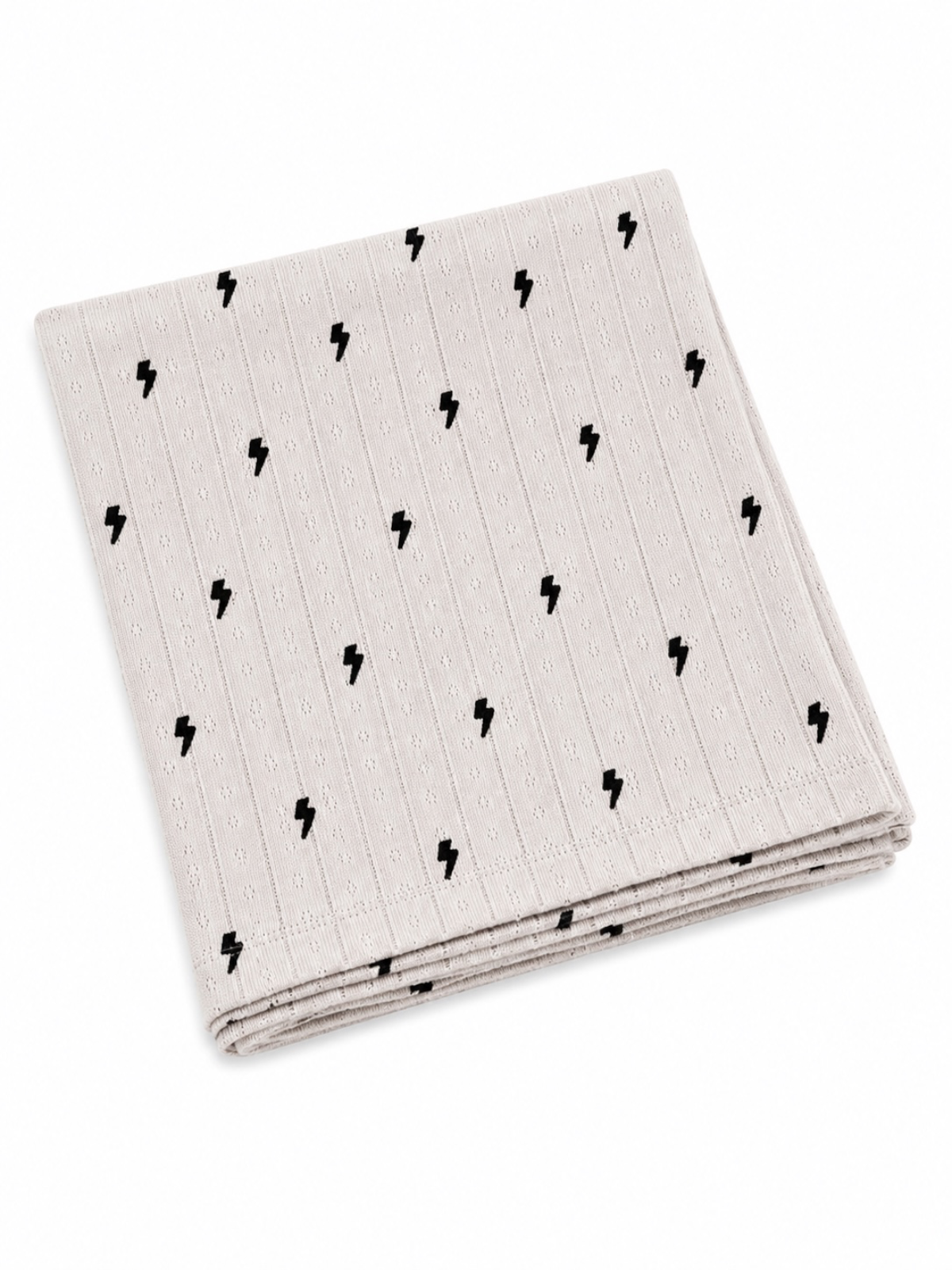 Lightning Bolts Pointelle Swaddle | Siix Collection