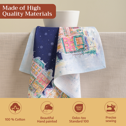 Christmas Market Napkin Set | Maison d'Hermine