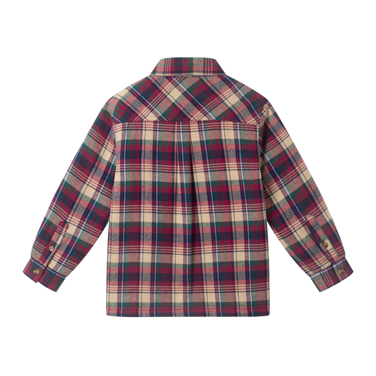 Maroon Plaid Sherpa-Lined Flannel Buttondown | Andy & Evan