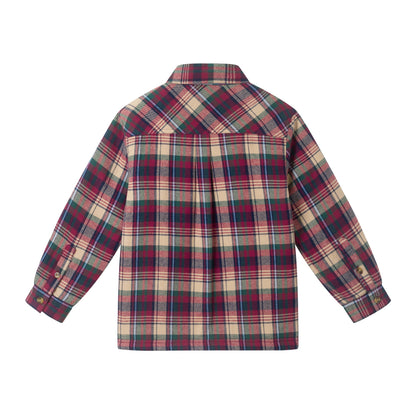 Maroon Plaid Sherpa-Lined Flannel Buttondown | Andy & Evan