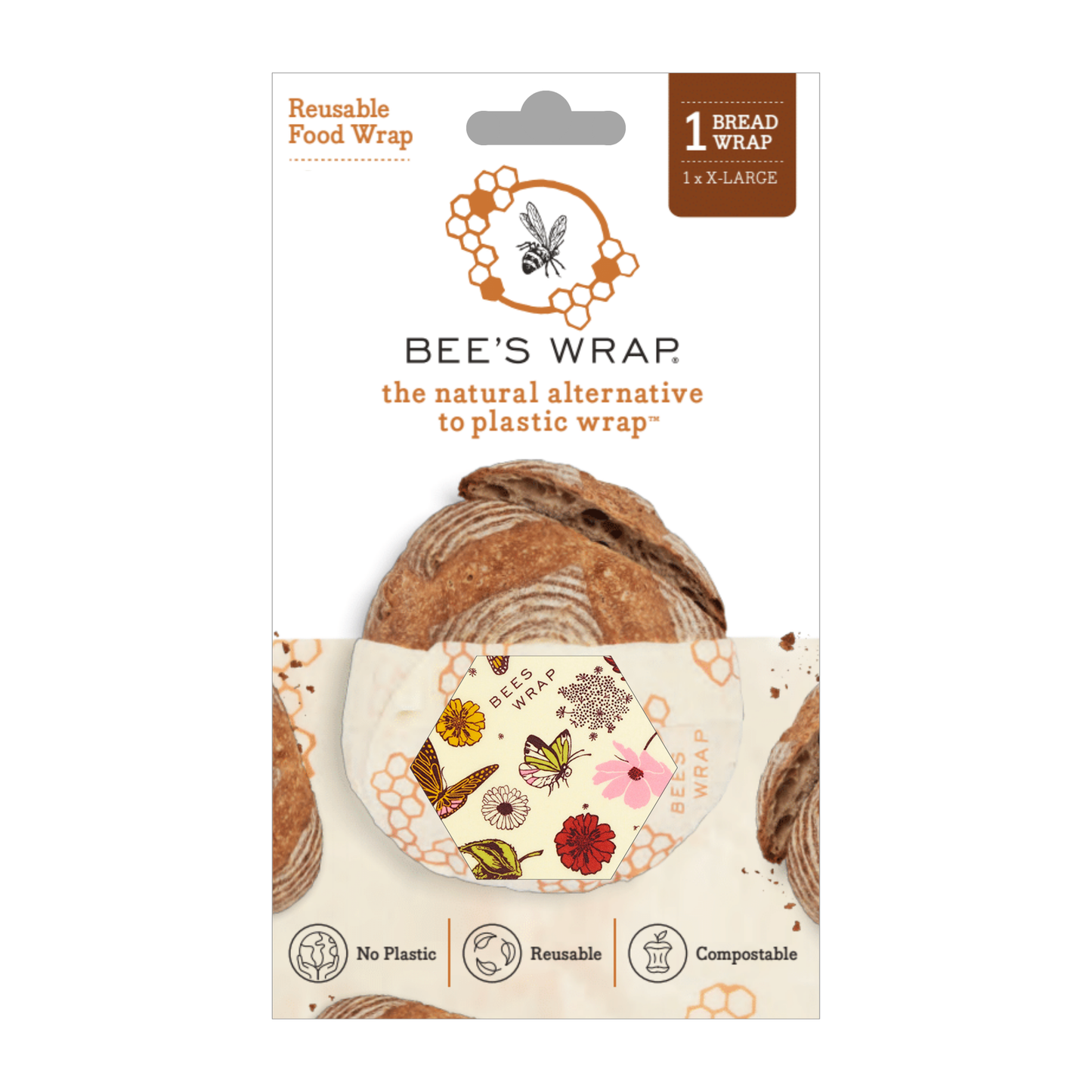 Meadow Magic Print Reusable Bread Wrap | Bee's Wrap