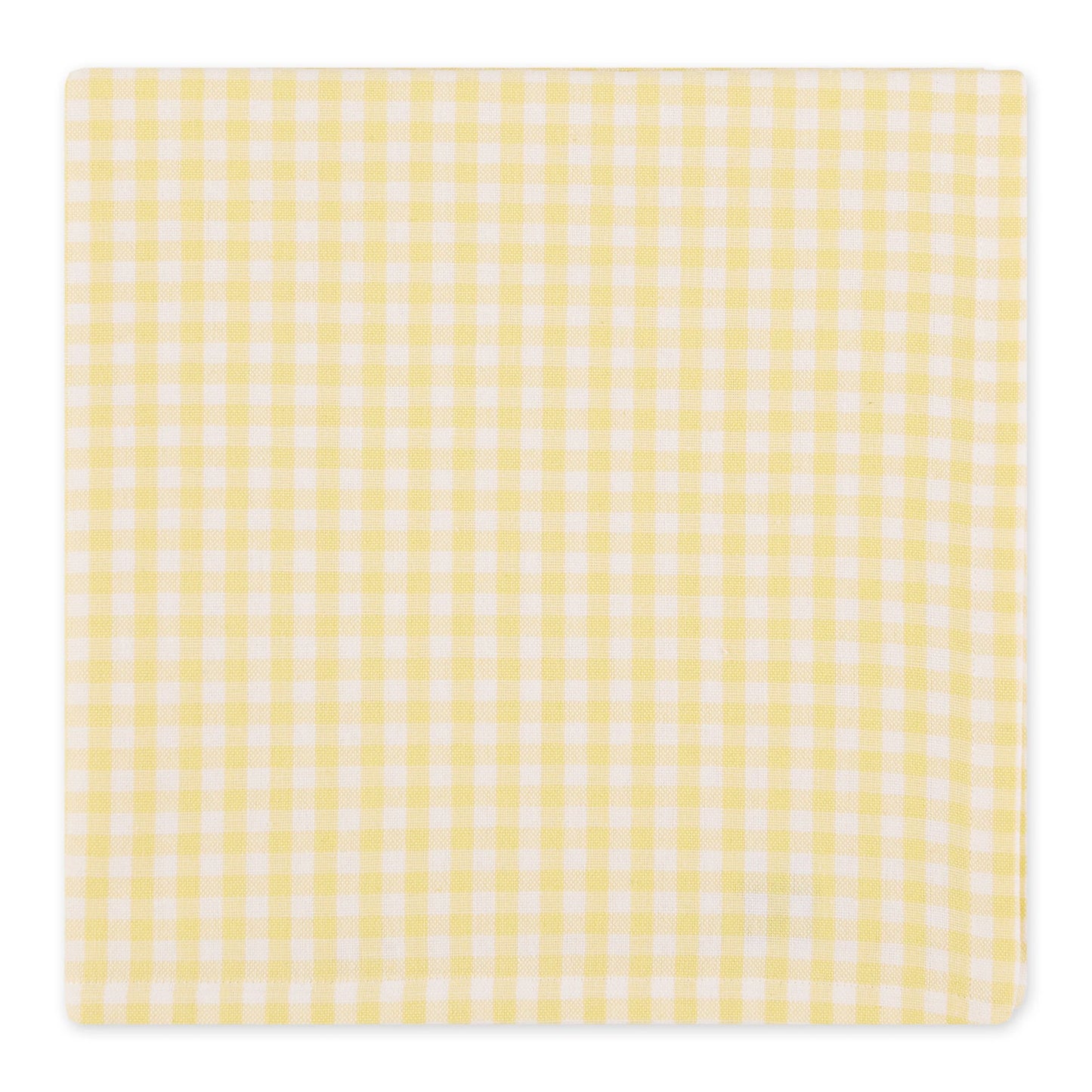 Sundress Yellow Gingham Cotton Napkins Set/4 | Design Imports